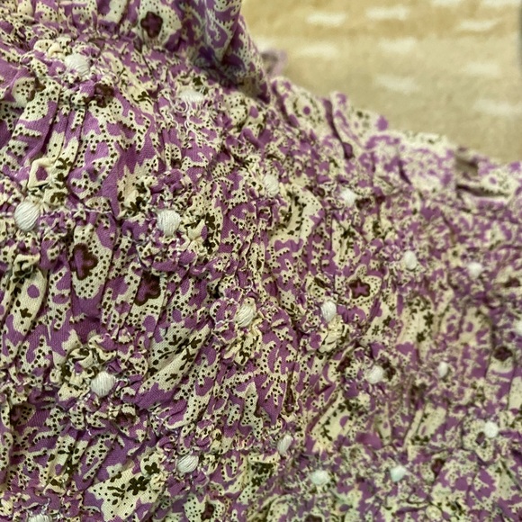 Sea Purple Floral Maxi Dress - Picture 3 of 5